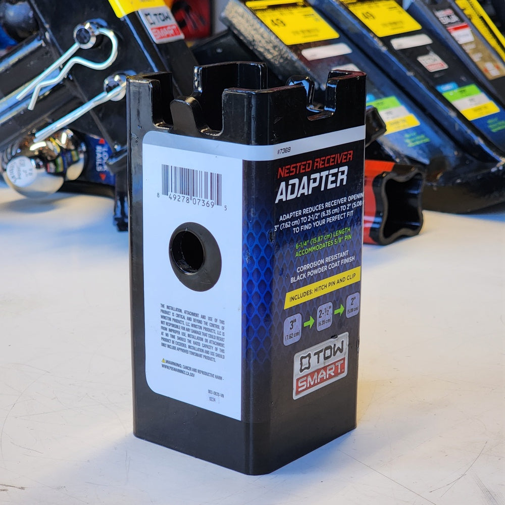 Class 3/4 to Class V receiver Adapter, Fits Up to 3 in Class 3/4 to Class V receiver Adapter, Fits Up to 3 in